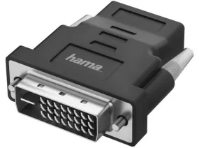 Adaptador - Hama 00200338, UHD 4K, De DVI a HDMI, Negro