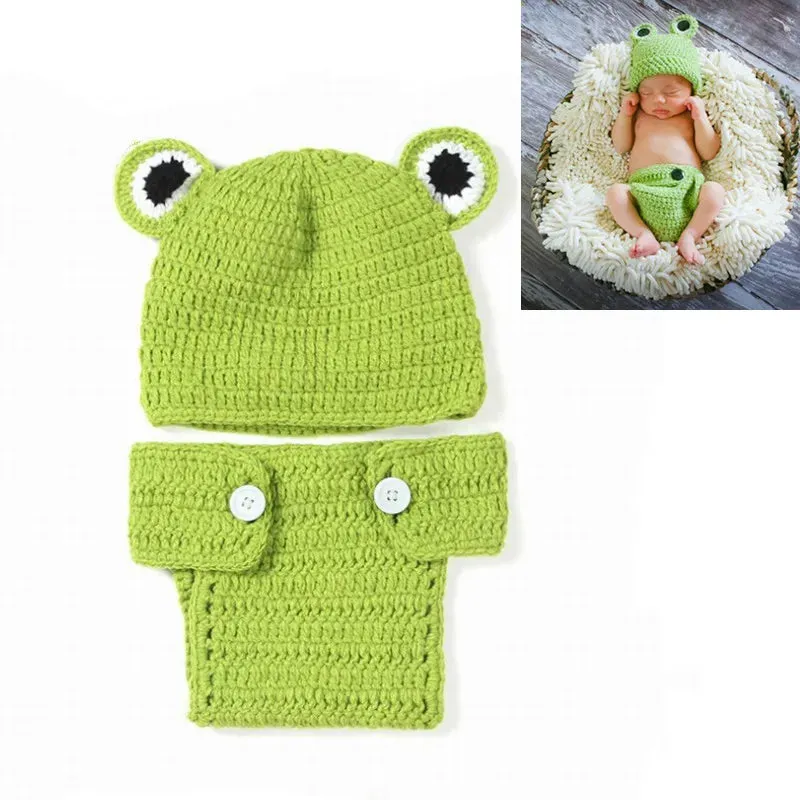 26 Styles Handmade Baby Photo Shoot Outfit Cute Animal Crochet, Handmade Knit Costume Accessories Newborn Photography Props