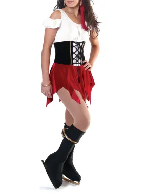 2685 // Pirate Skating Dress with Boot Covers