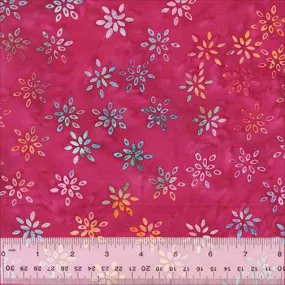 Anthology Batik - Bright Summer - 3479Q X Sparkling Florwers Magenta By The Yard