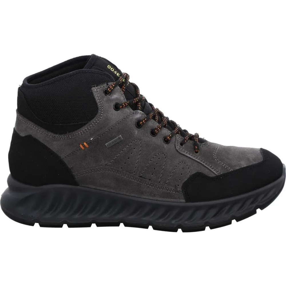 Ara Men's Pasquale GORE-TEX Lace Up Hiker Boots Anthracite Nubuck / Suede