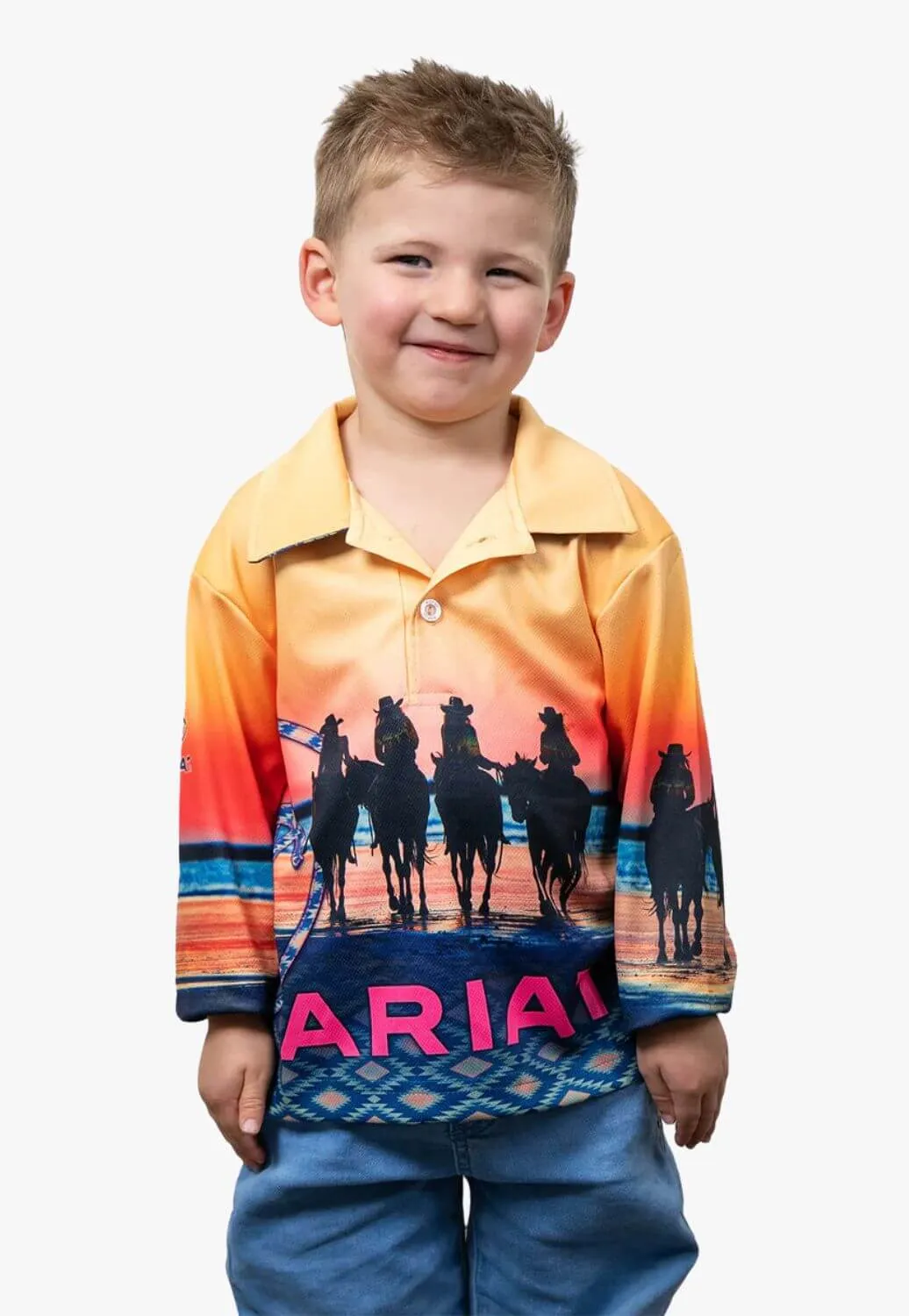 Ariat Kids Coastal Cowgirl Fishing Shirt