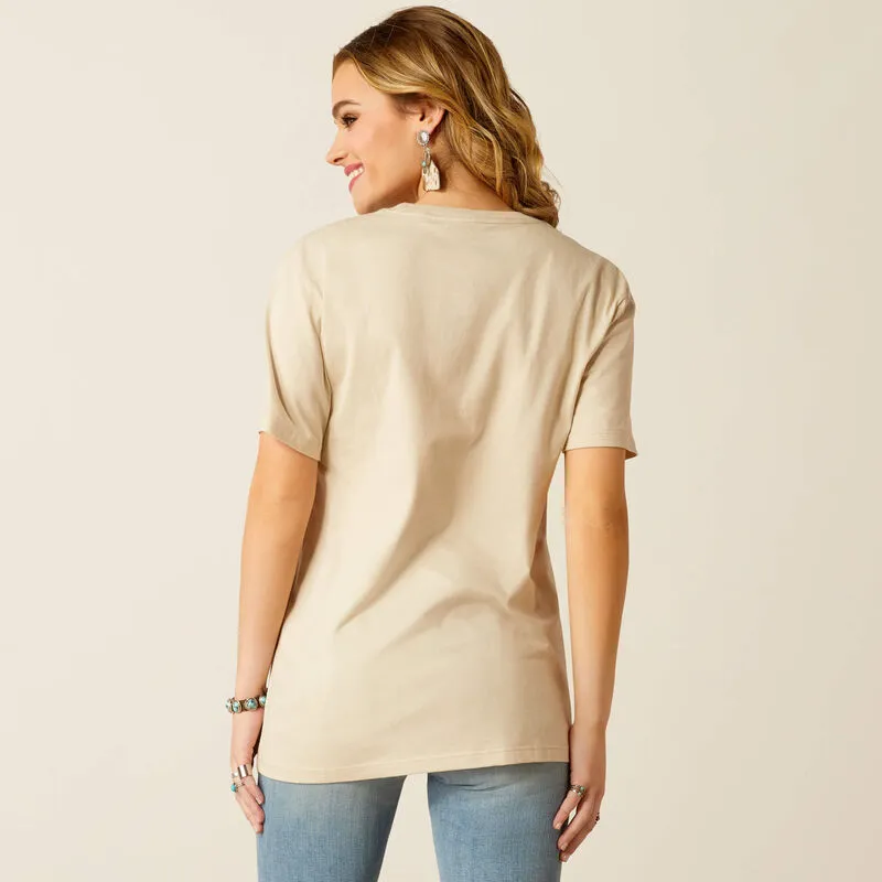 Ariat Women's Natural Keep Walkin' Cowboy Tee 10052542