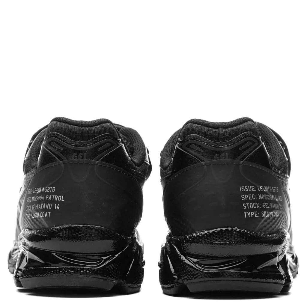 Asics x SBTG x Limited Edt Gel-Kayano 14 - Black/Black