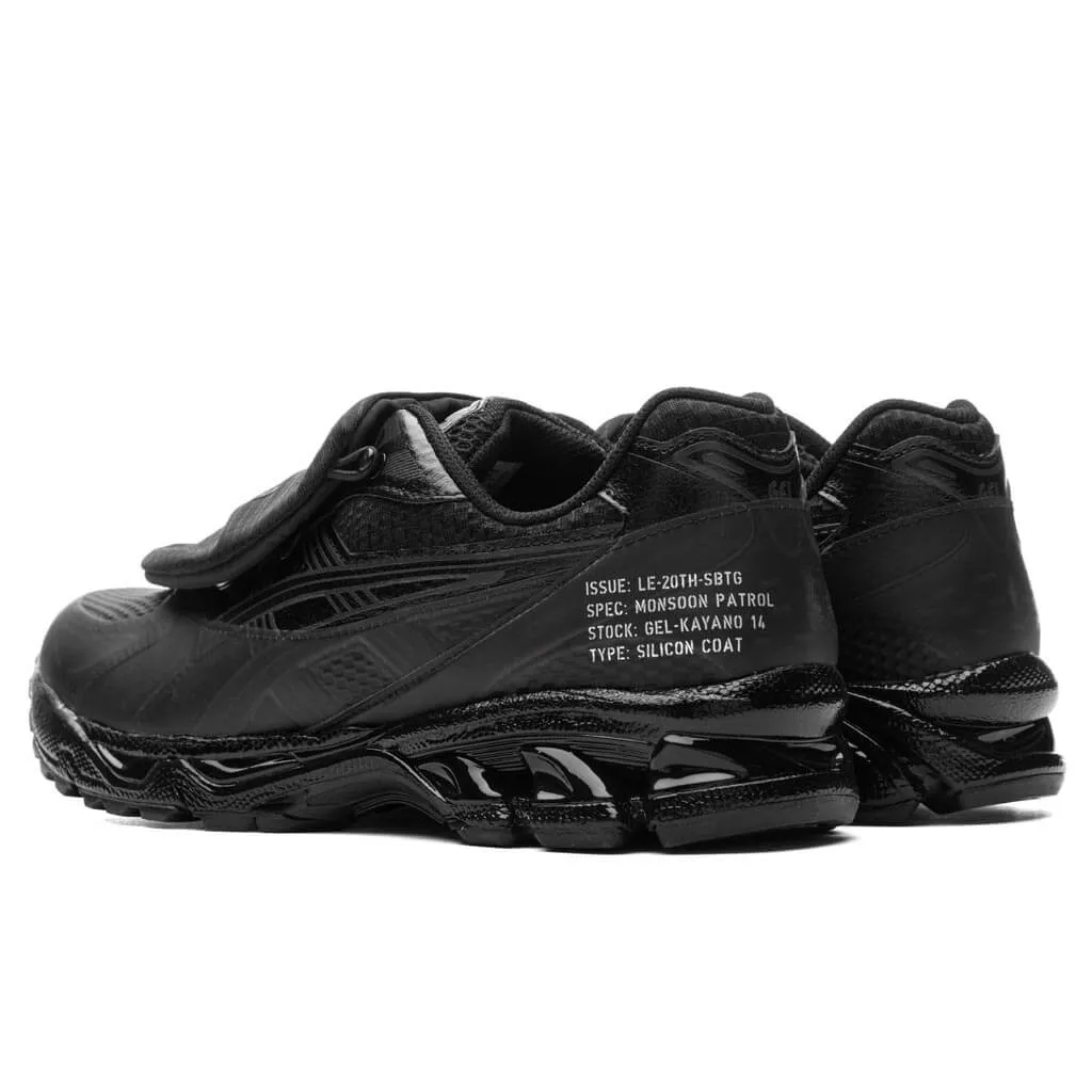 Asics x SBTG x Limited Edt Gel-Kayano 14 - Black/Black