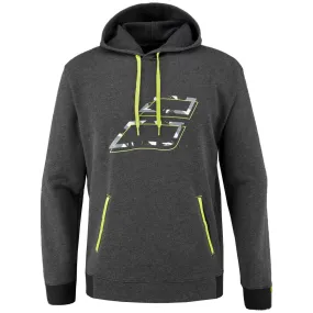 Babolat Men's Aero Hoody Sweatshirt - Heather Black/Yellow