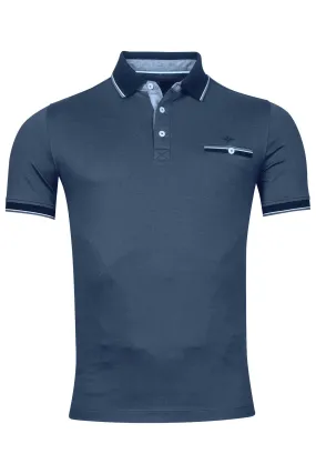 Baileys Pique Dark Navy Polo Shirt Navy