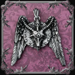 Baphomet Medallion with Wings