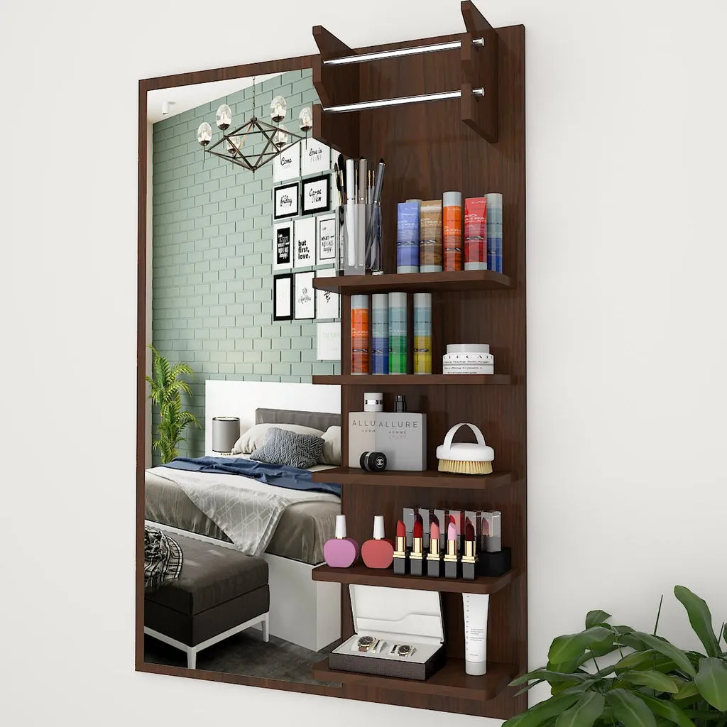 Beautiful Modern Dressing Mirror In Walnut Finish