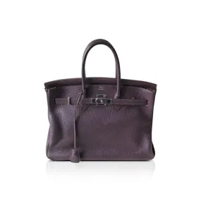 Birkin 35 Prune in Togo Leather with PHW