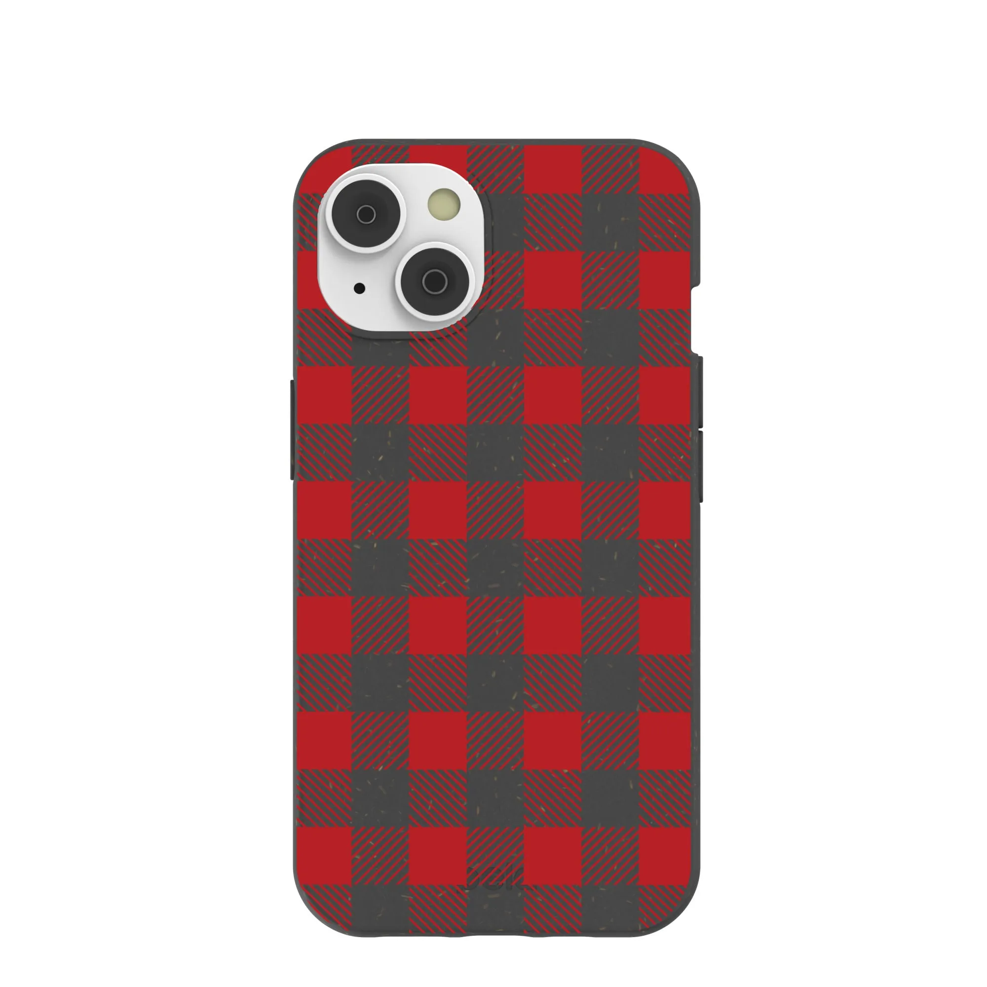 Black Flannel iPhone 14 Case with MagSafe Module