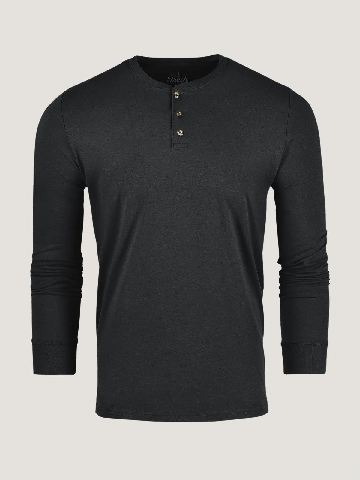 Black Long Sleeve Henley