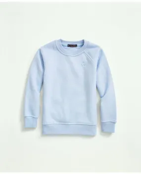 Brooks Brothers Boys Embroidered Logo Terry Sweatshirt Light Blue