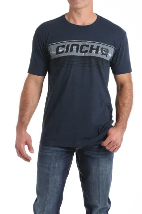 CINCH MEN'S CLASSIC LOGO TEE - NAVY HEATHER STYLE MTT1690375