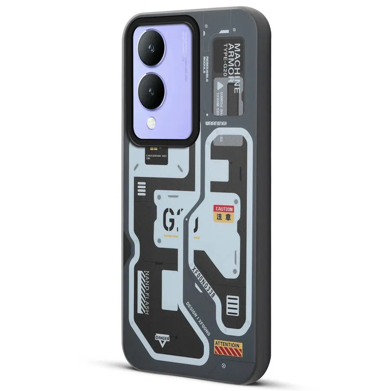 Circuit Printed Back Cover Case Vivo Y17s