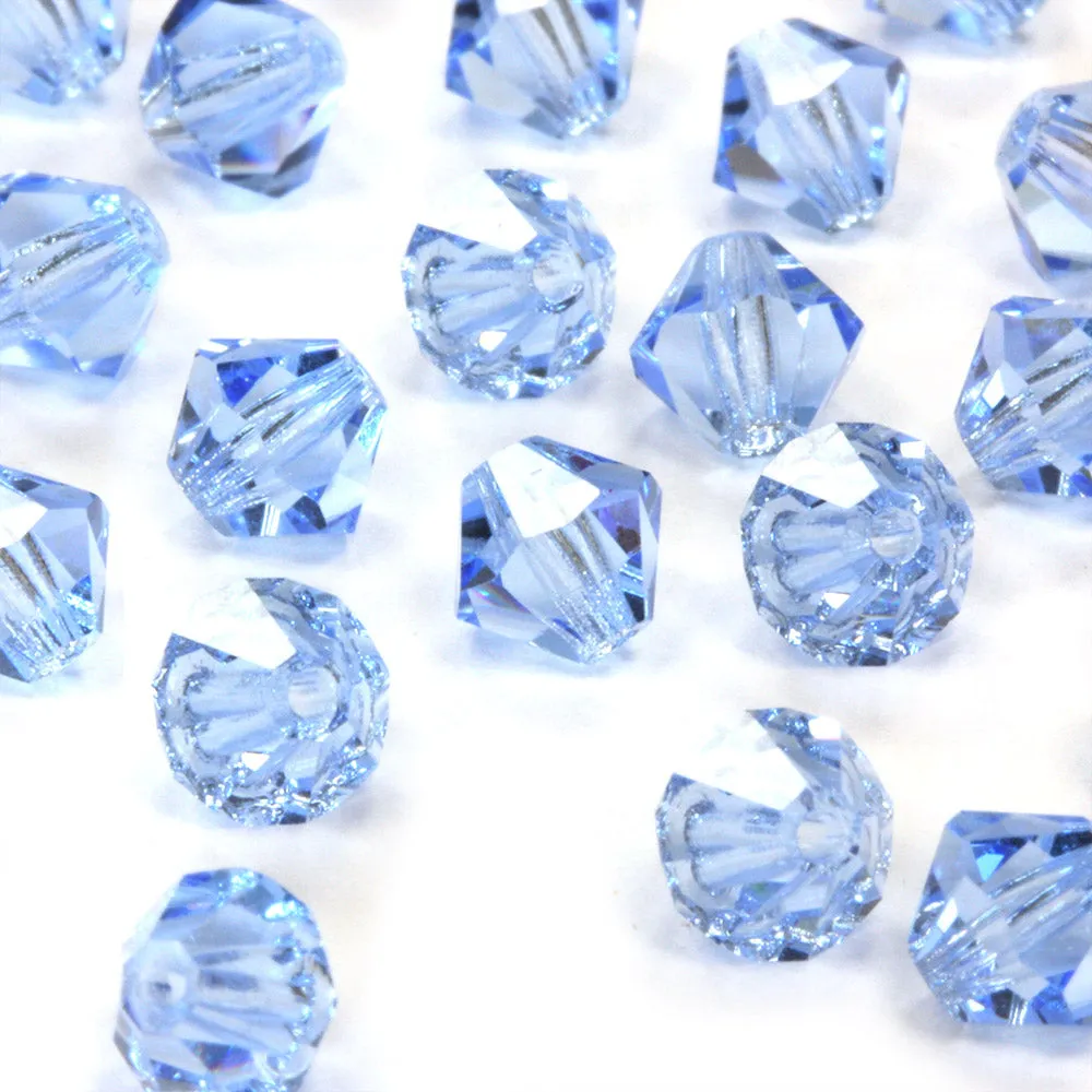 Crystal 6mm Bicone Blue Bundle - Pack of 6