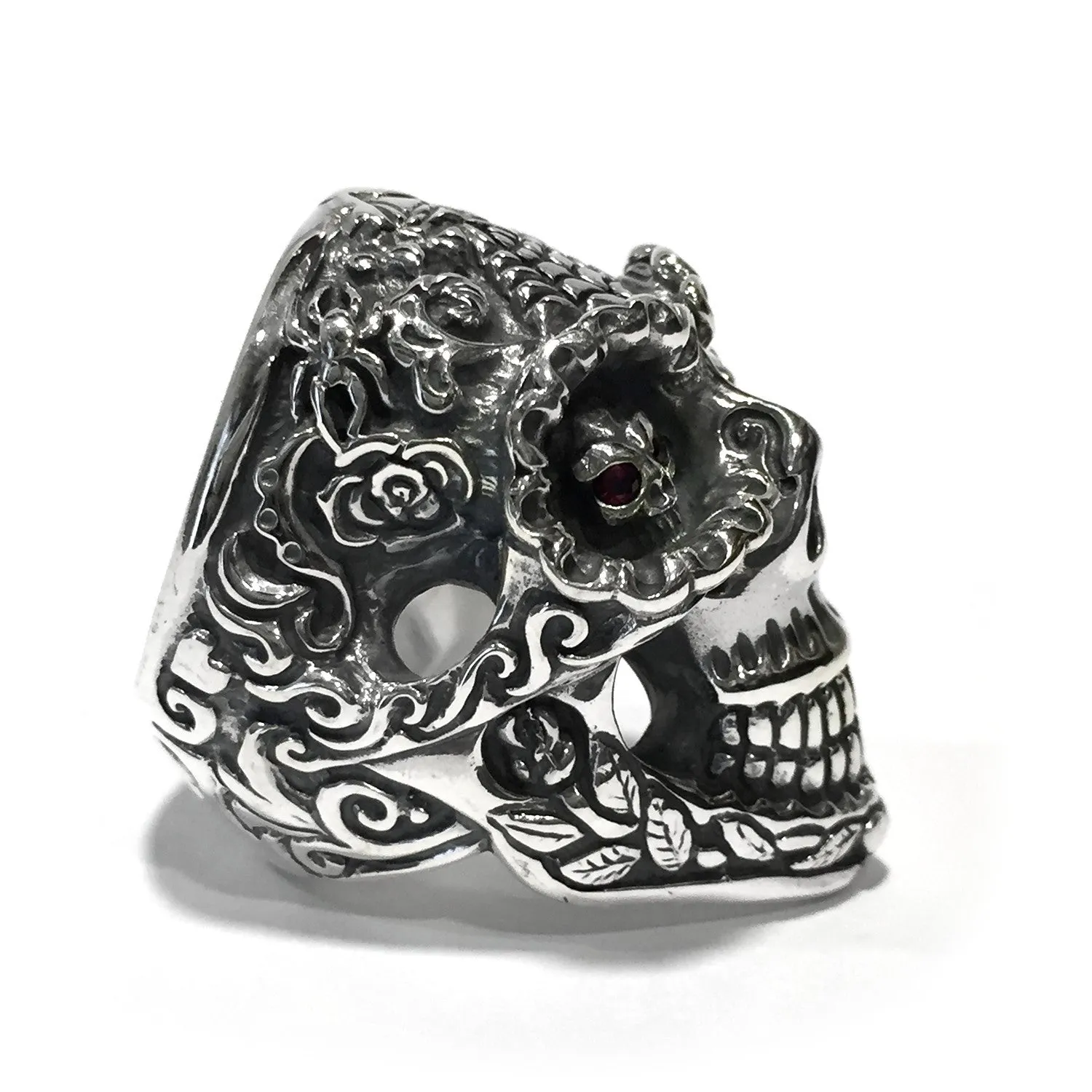 Dia de los Muertos Master Skull Ring Stones