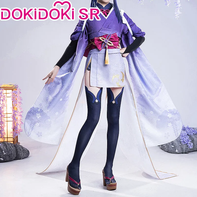 DokiDoki-SR Game Genshin Impact Baal Cosplay Costume Raiden Ei /Raiden Makoto Kimono