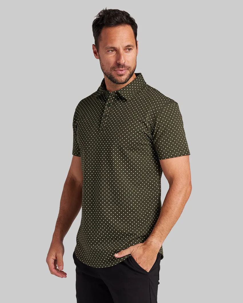 Drop-Cut: LUX Dotted Polo <!-- Size S -->