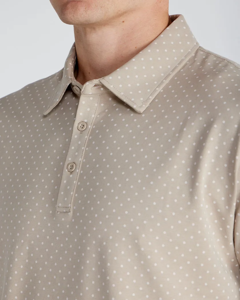 Drop-Cut: LUX Dotted Polo <!-- Size S -->