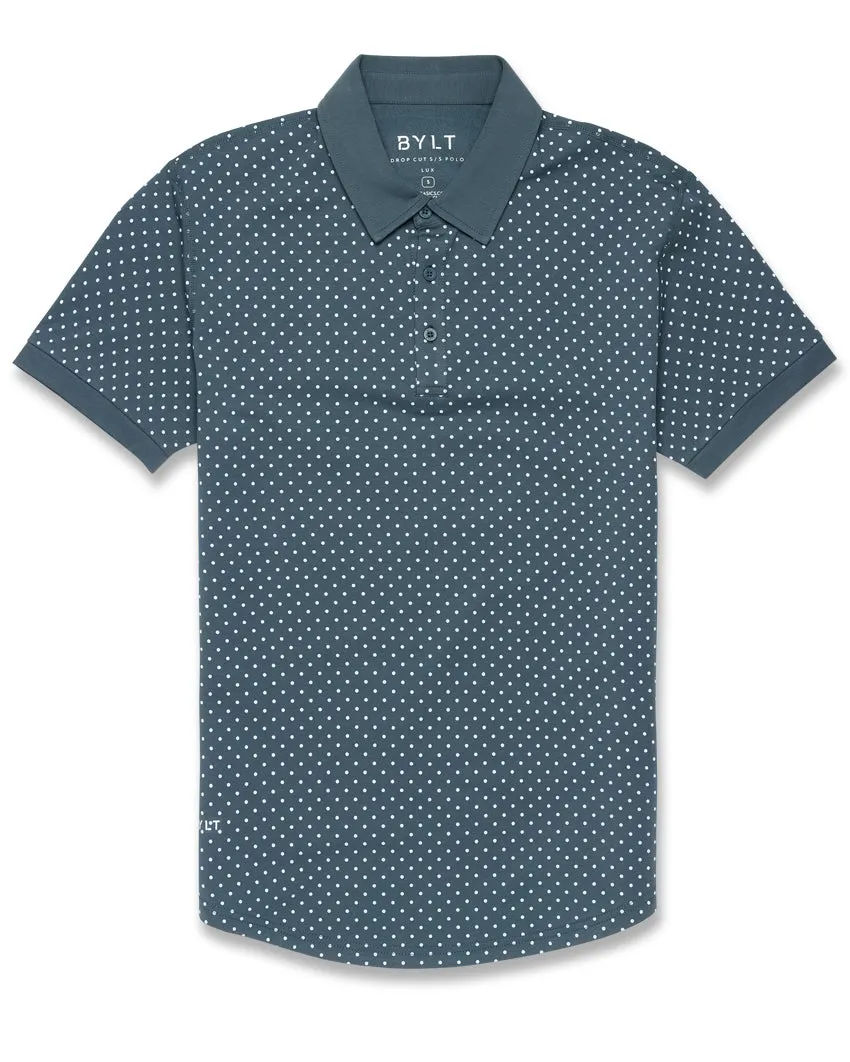 Drop-Cut: LUX Dotted Polo <!-- Size S -->