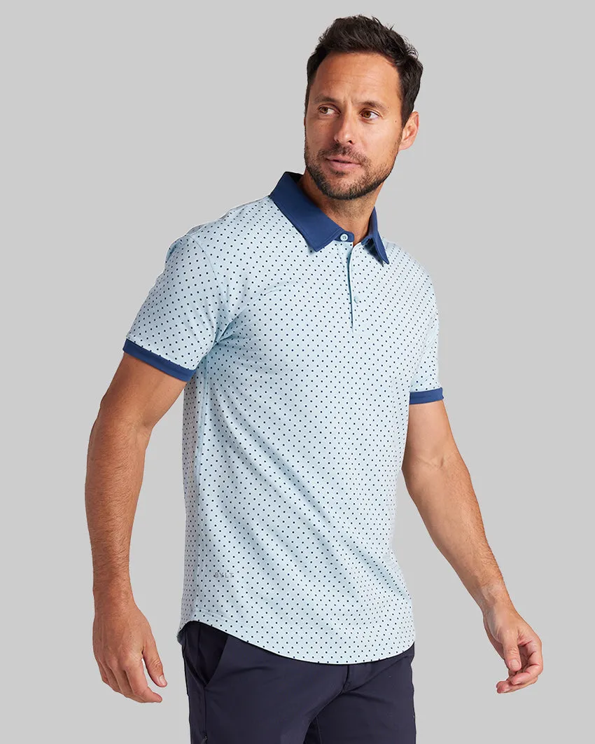 Drop-Cut: LUX Dotted Polo <!-- Size S -->