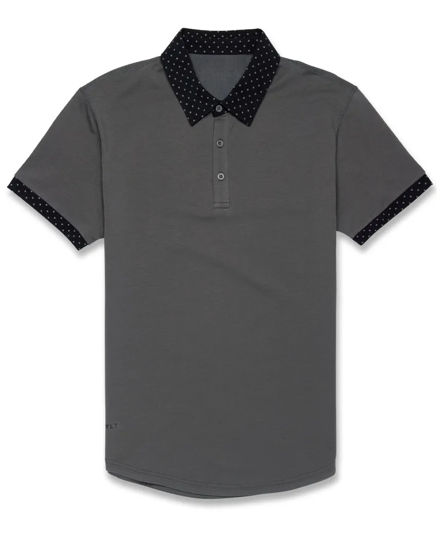 Drop-Cut: LUX Dotted Polo <!-- Size S -->