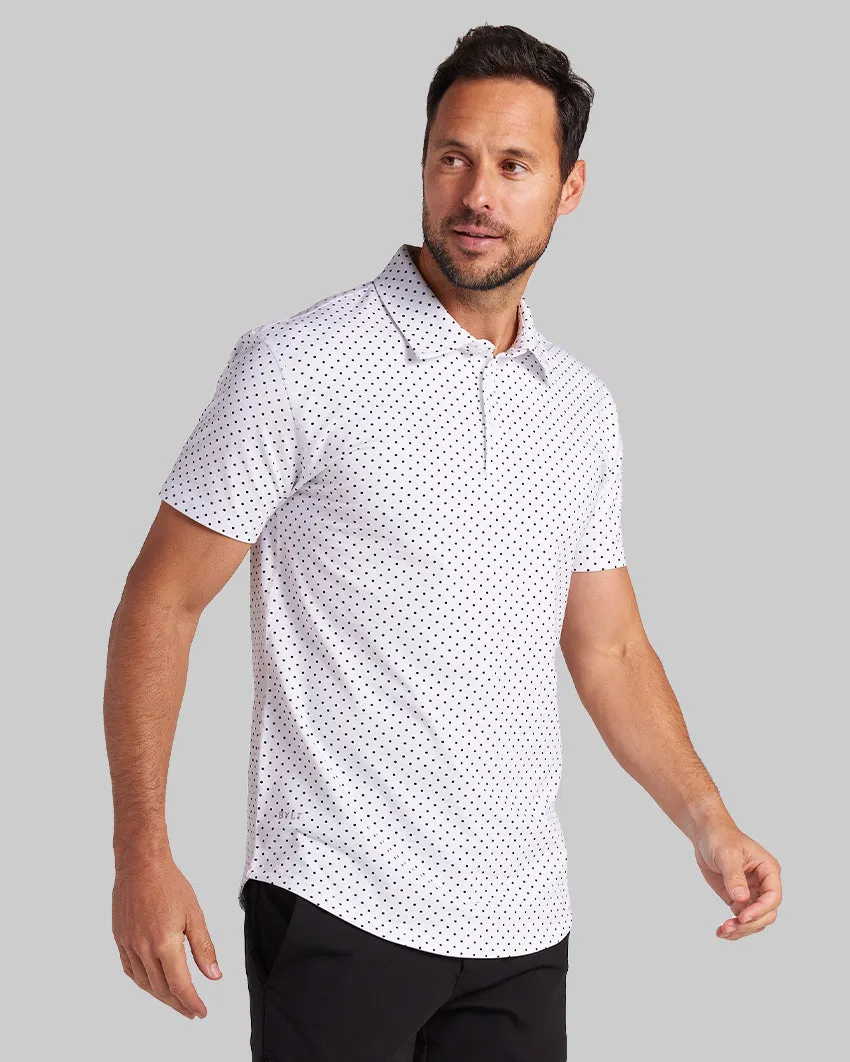 Drop-Cut: LUX Dotted Polo <!-- Size S -->