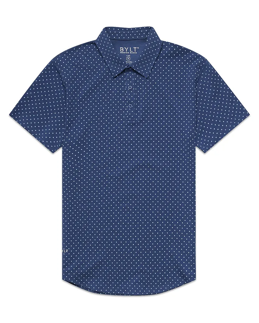 Drop-Cut: LUX Dotted Polo <!-- Size S -->