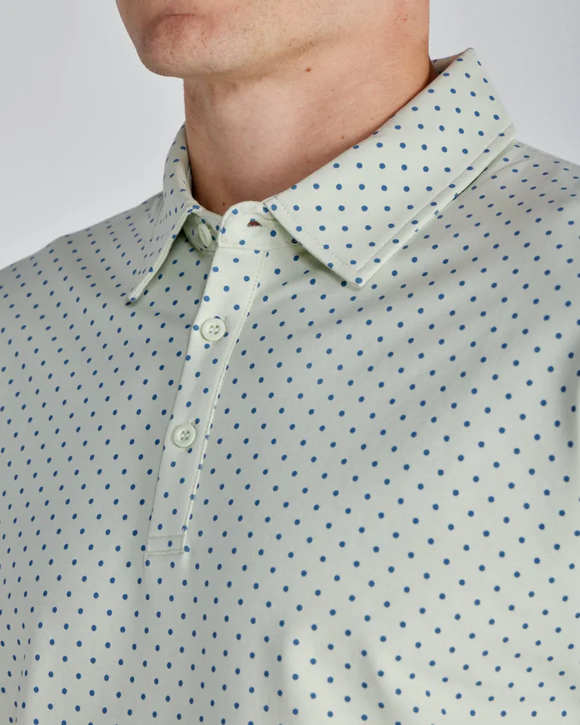 Drop-Cut: LUX Dotted Polo <!-- Size S -->