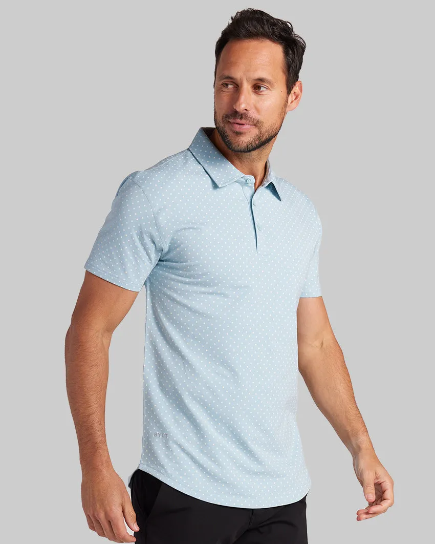 Drop-Cut: LUX Dotted Polo <!-- Size S -->