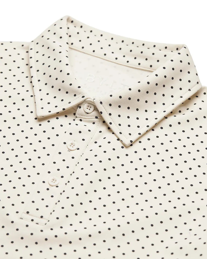 Drop-Cut: LUX Dotted Polo <!-- Size S -->