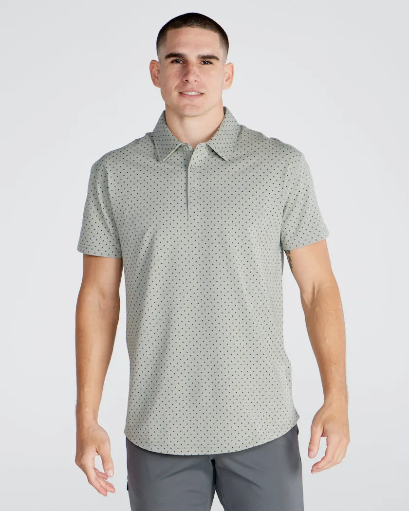 Drop-Cut: LUX Dotted Polo <!-- Size S -->