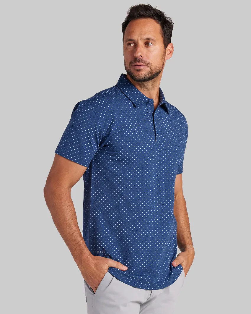 Drop-Cut: LUX Dotted Polo <!-- Size S -->