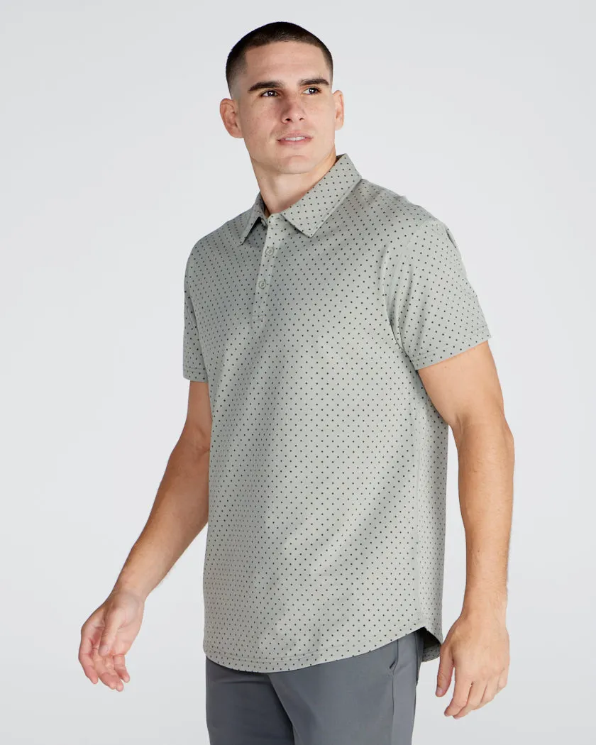 Drop-Cut: LUX Dotted Polo <!-- Size S -->