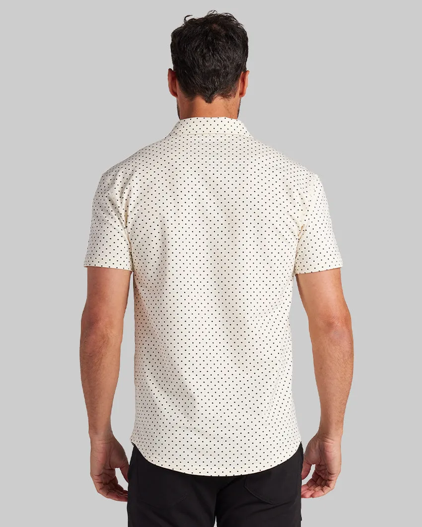 Drop-Cut: LUX Dotted Polo <!-- Size S -->