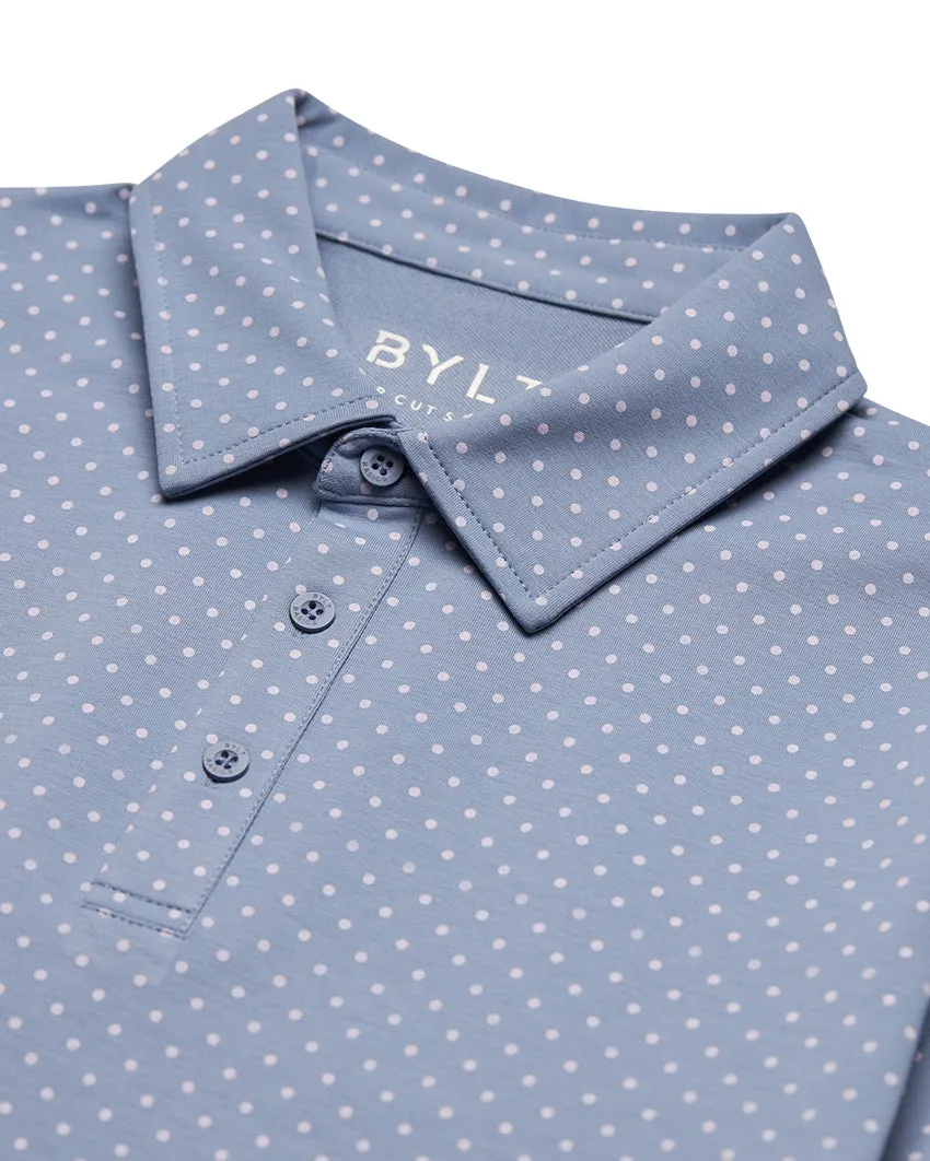 Drop-Cut: LUX Dotted Polo <!-- Size S -->