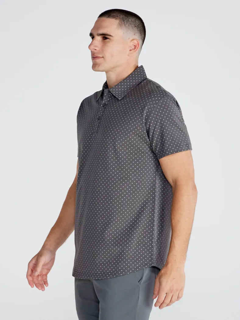 Drop-Cut: LUX Dotted Polo <!-- Size S -->