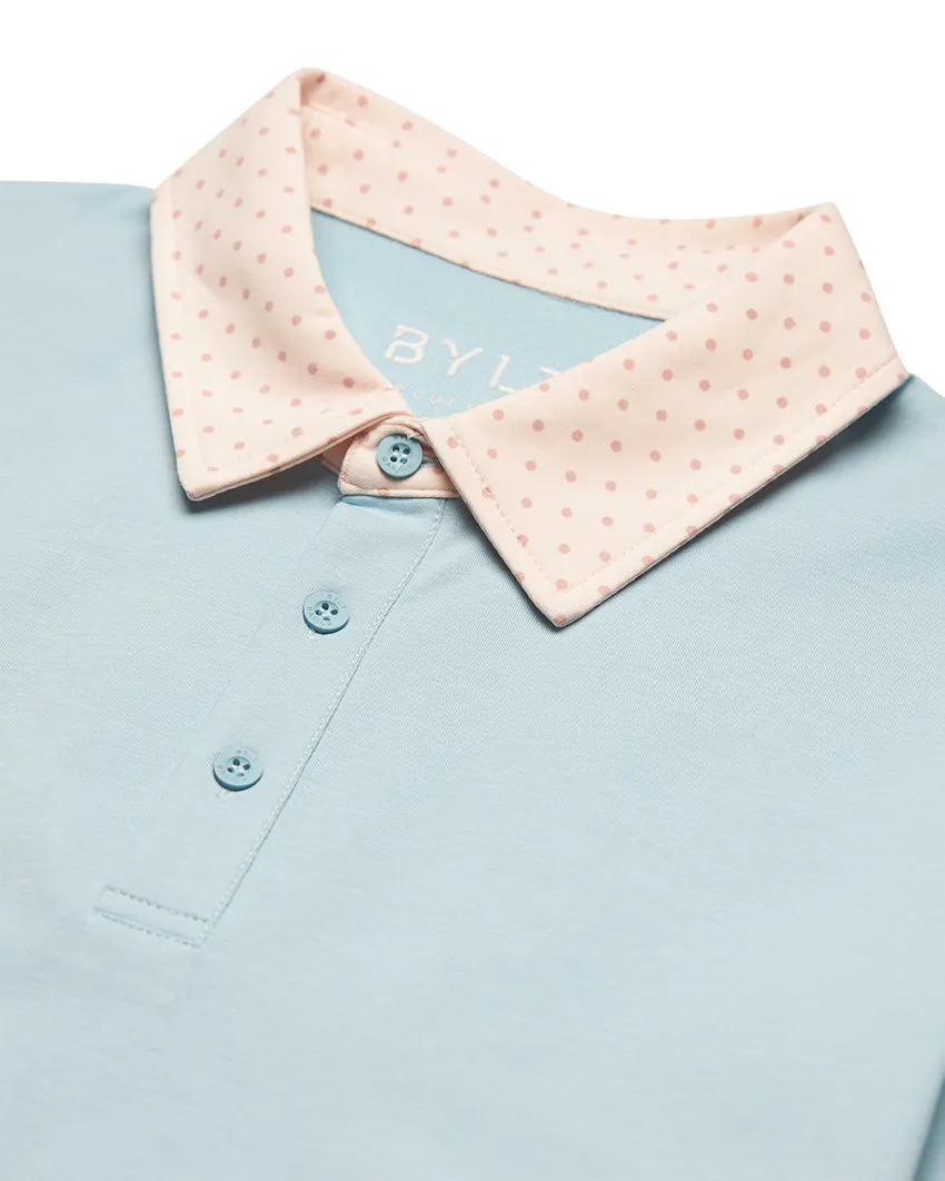 Drop-Cut: LUX Dotted Polo <!-- Size S -->