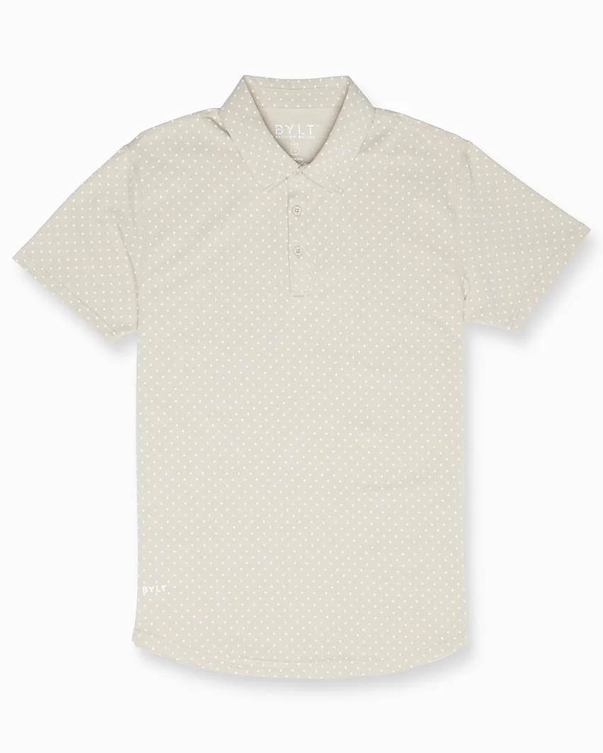 Drop-Cut: LUX Dotted Polo <!-- Size S -->