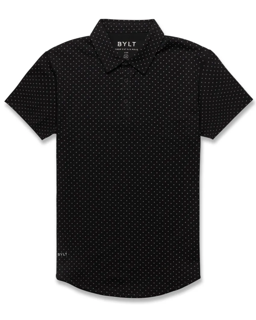 Drop-Cut: LUX Dotted Polo <!-- Size S -->