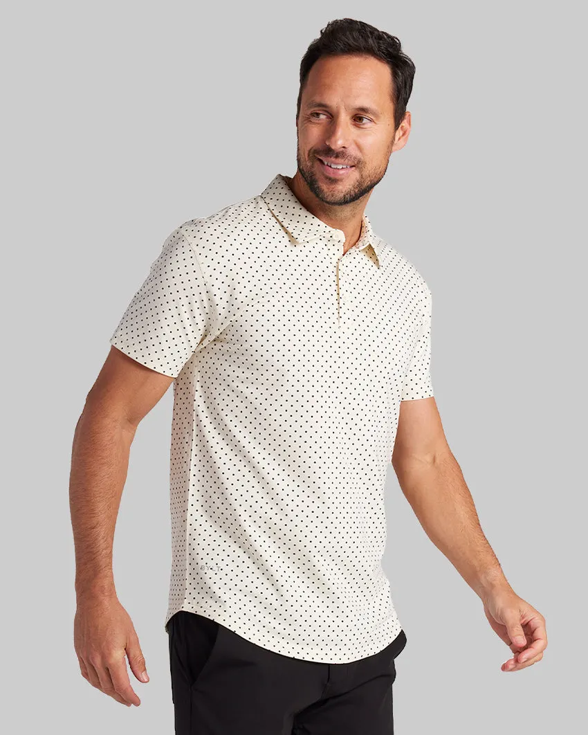 Drop-Cut: LUX Dotted Polo <!-- Size S -->