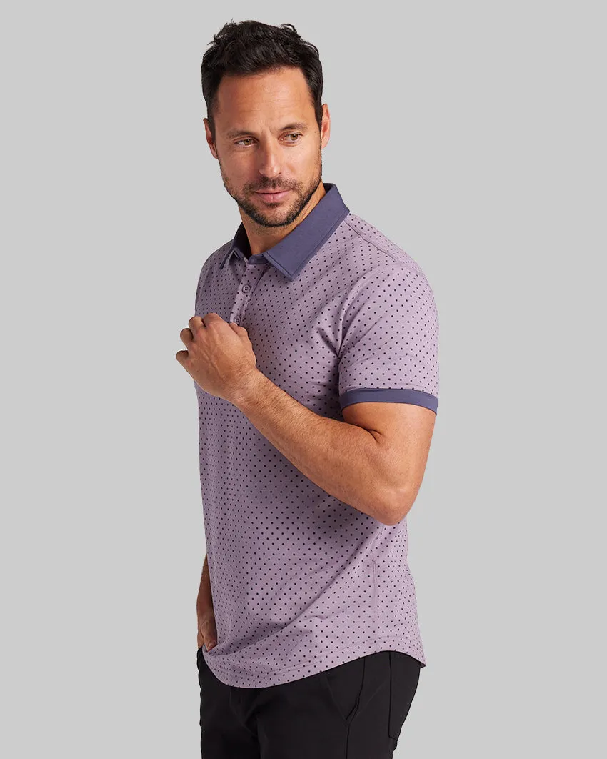 Drop-Cut: LUX Dotted Polo <!-- Size S -->