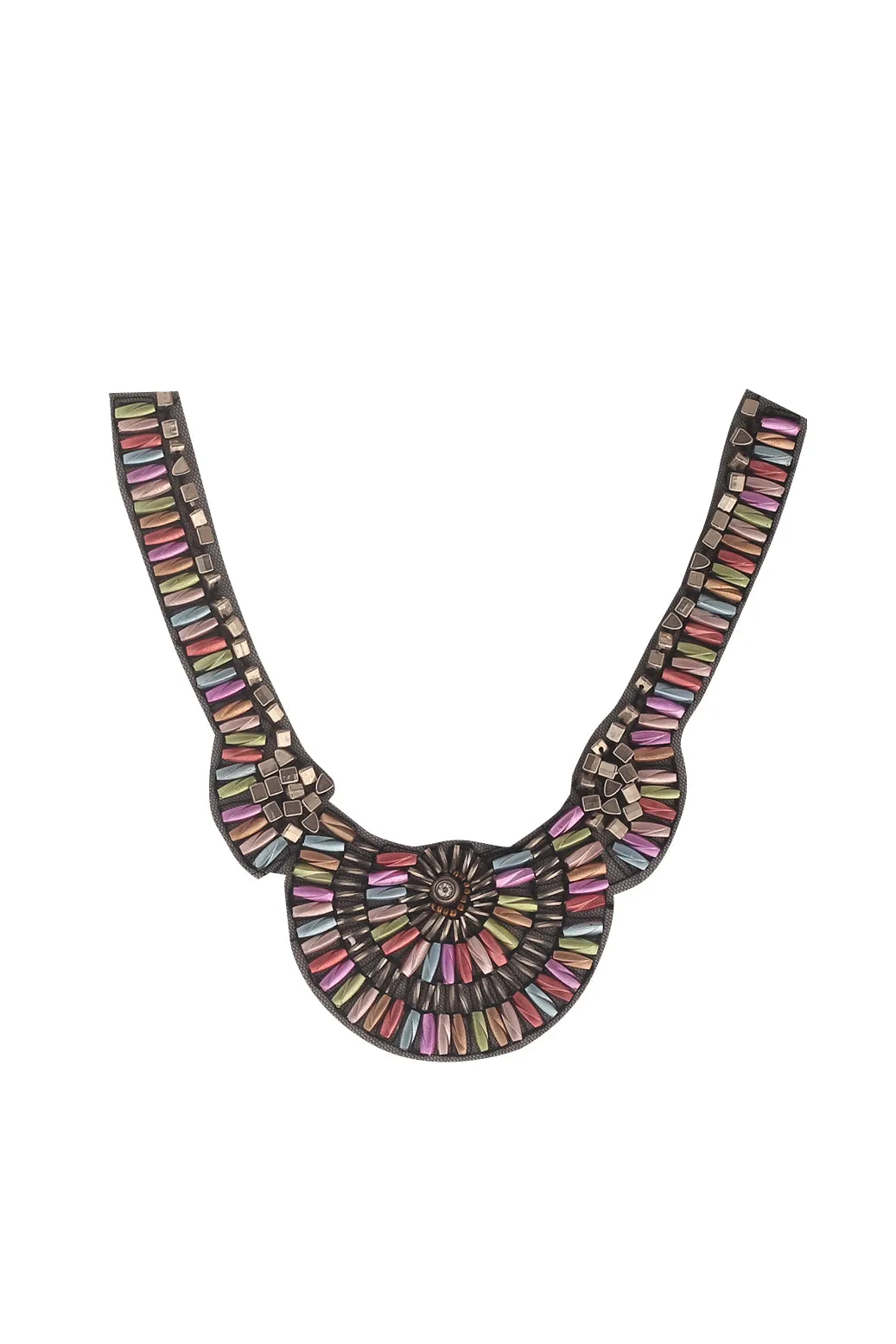 Fashionable Handmade Multicolour Beaded Neck