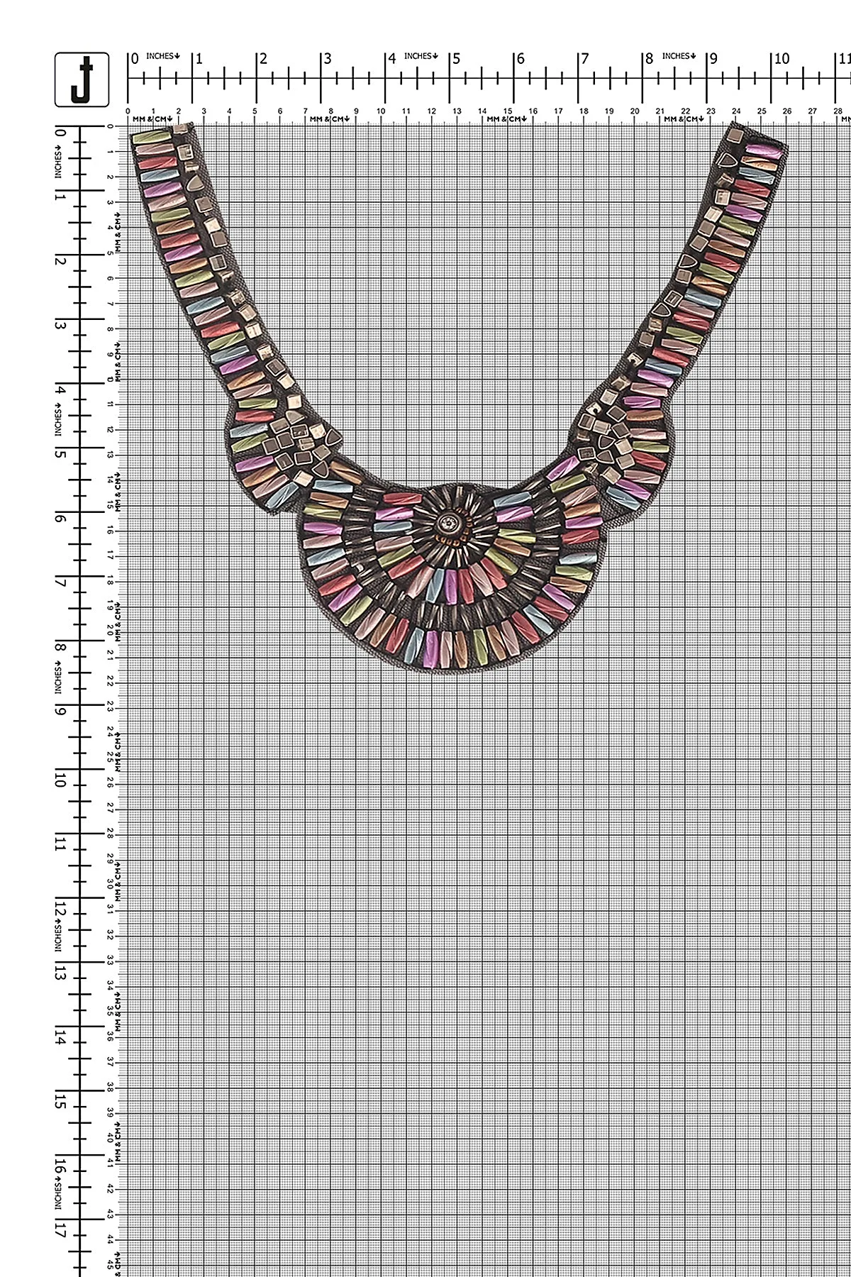 Fashionable Handmade Multicolour Beaded Neck