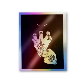 Full Metal Alchemist Hand Holographic Stickers