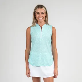 Garden Club Sleeveless Zip | The Garden Club - Mint Leaf