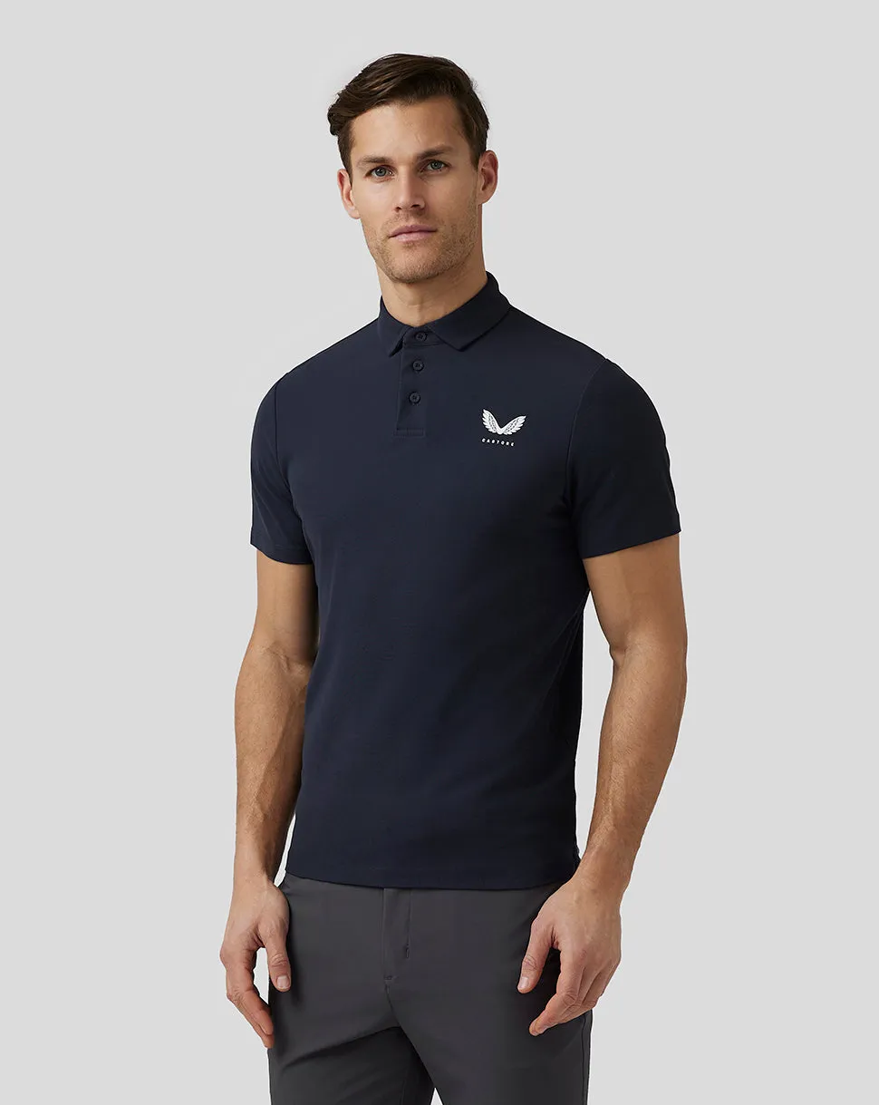 Heren Golf Essential Polo - Marine Blauw