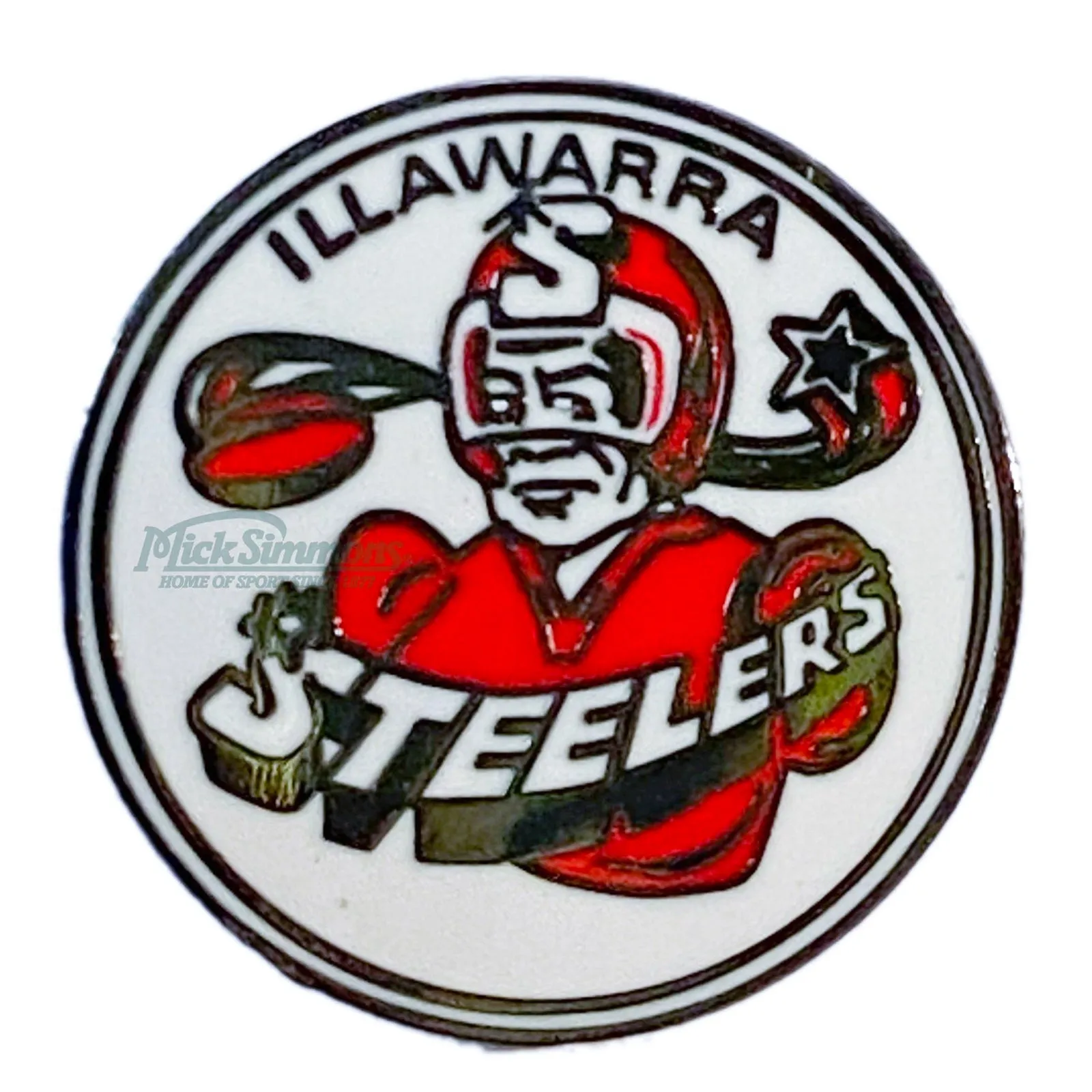 Illawarra Steelers NRL Heritage Team Metal Logo Pin Badge