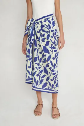 Ivy Printed Sarong Blue